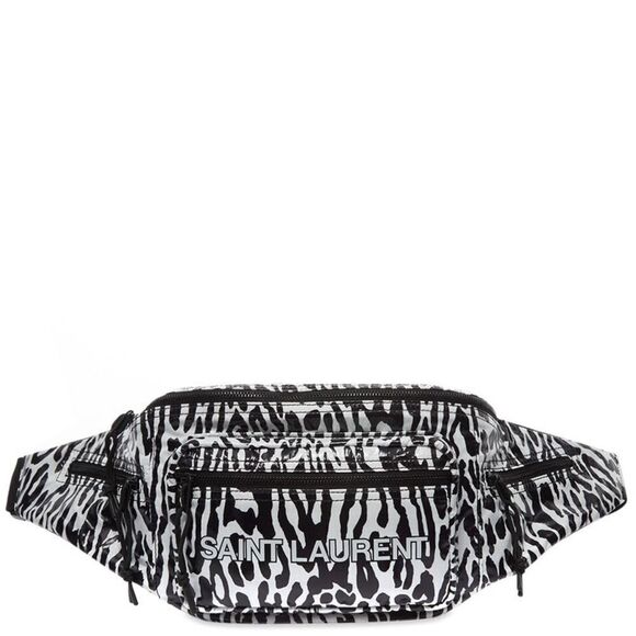 Saint Laurent Zebra Print Nylon Fanny Bag NWT - Picture 1 of 12